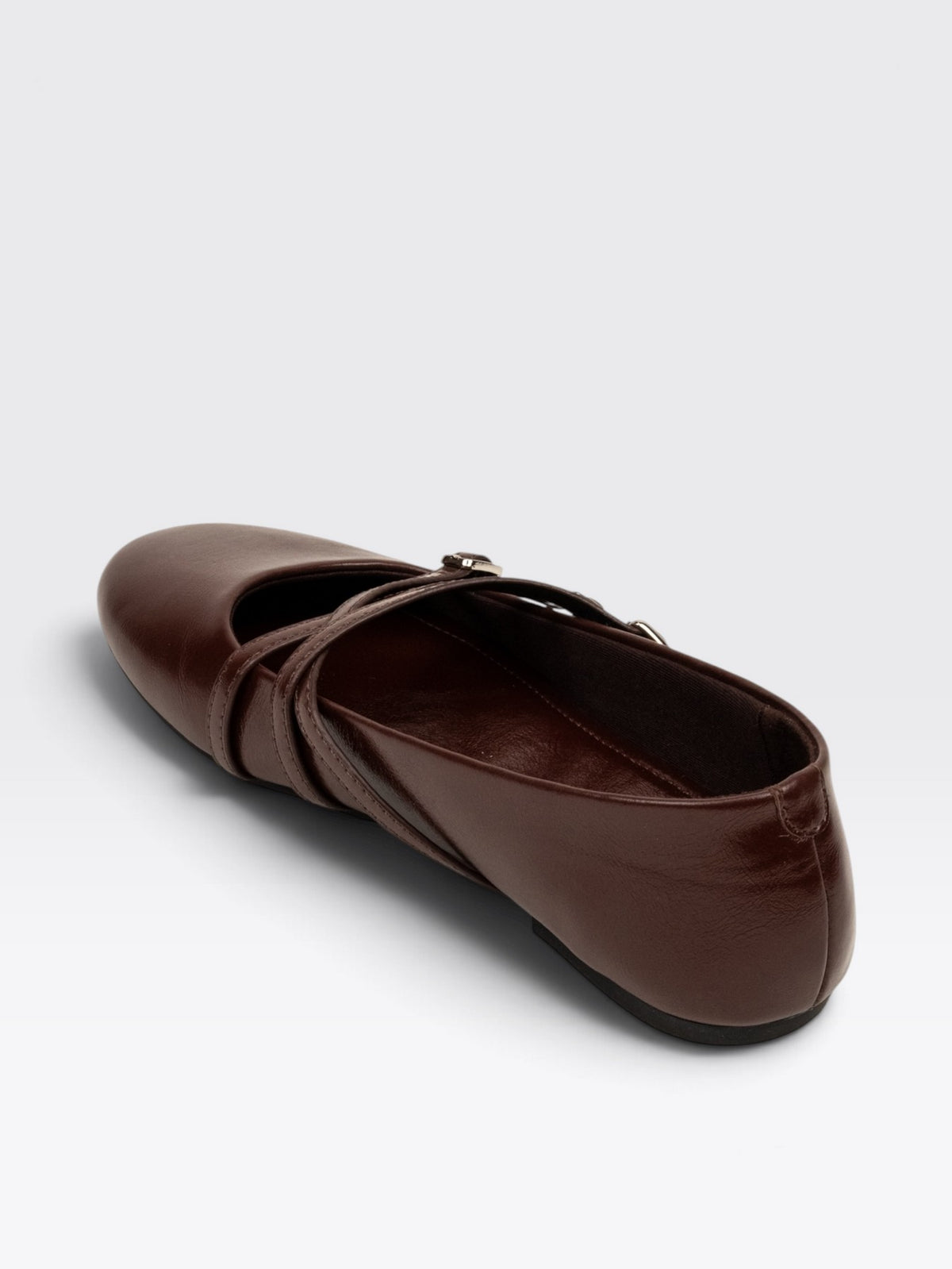 CHLLEN Verona Chocolate Brown Mary Jane Flats