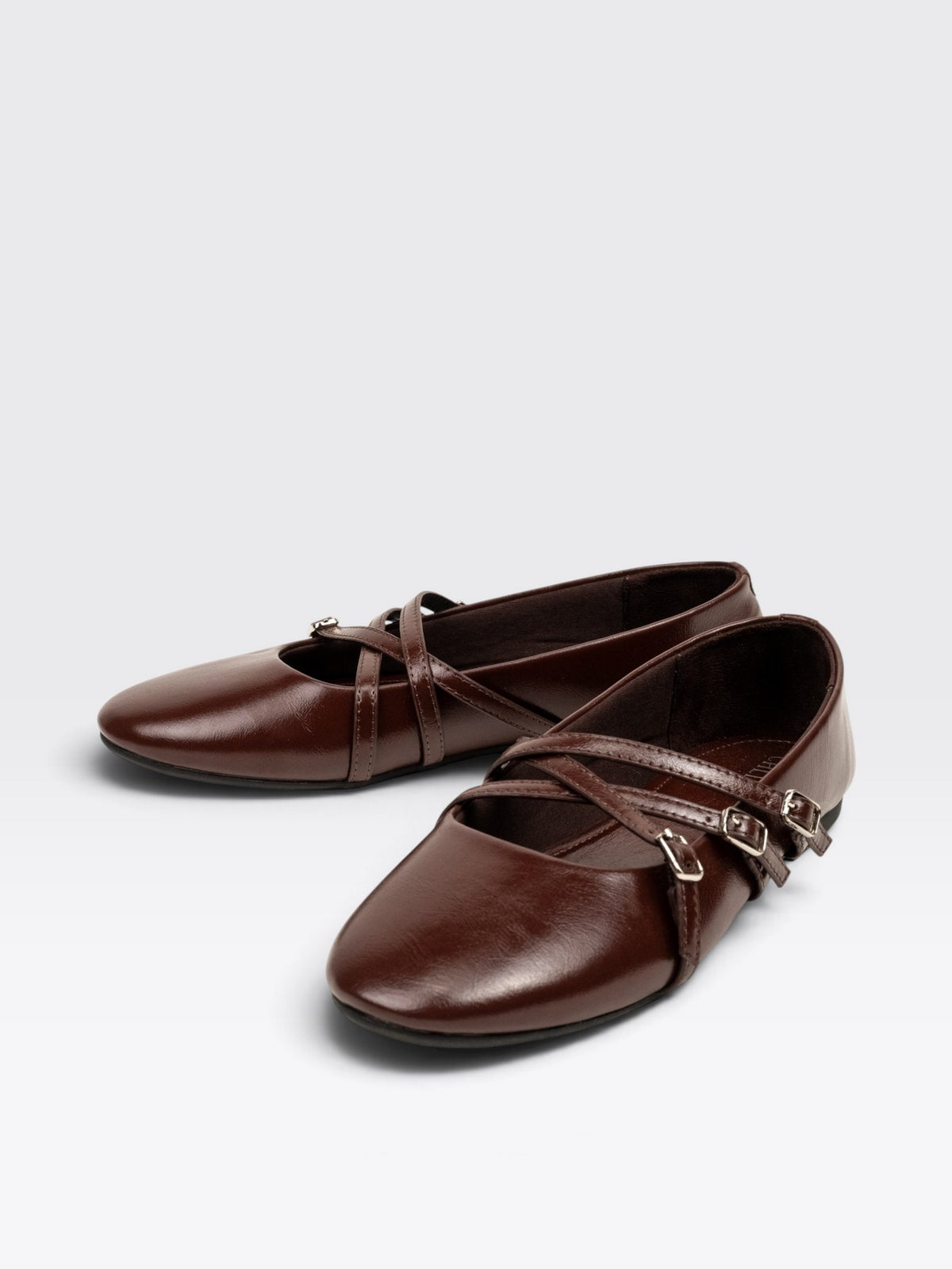 CHLLEN Verona Chocolate Brown Mary Jane Flats