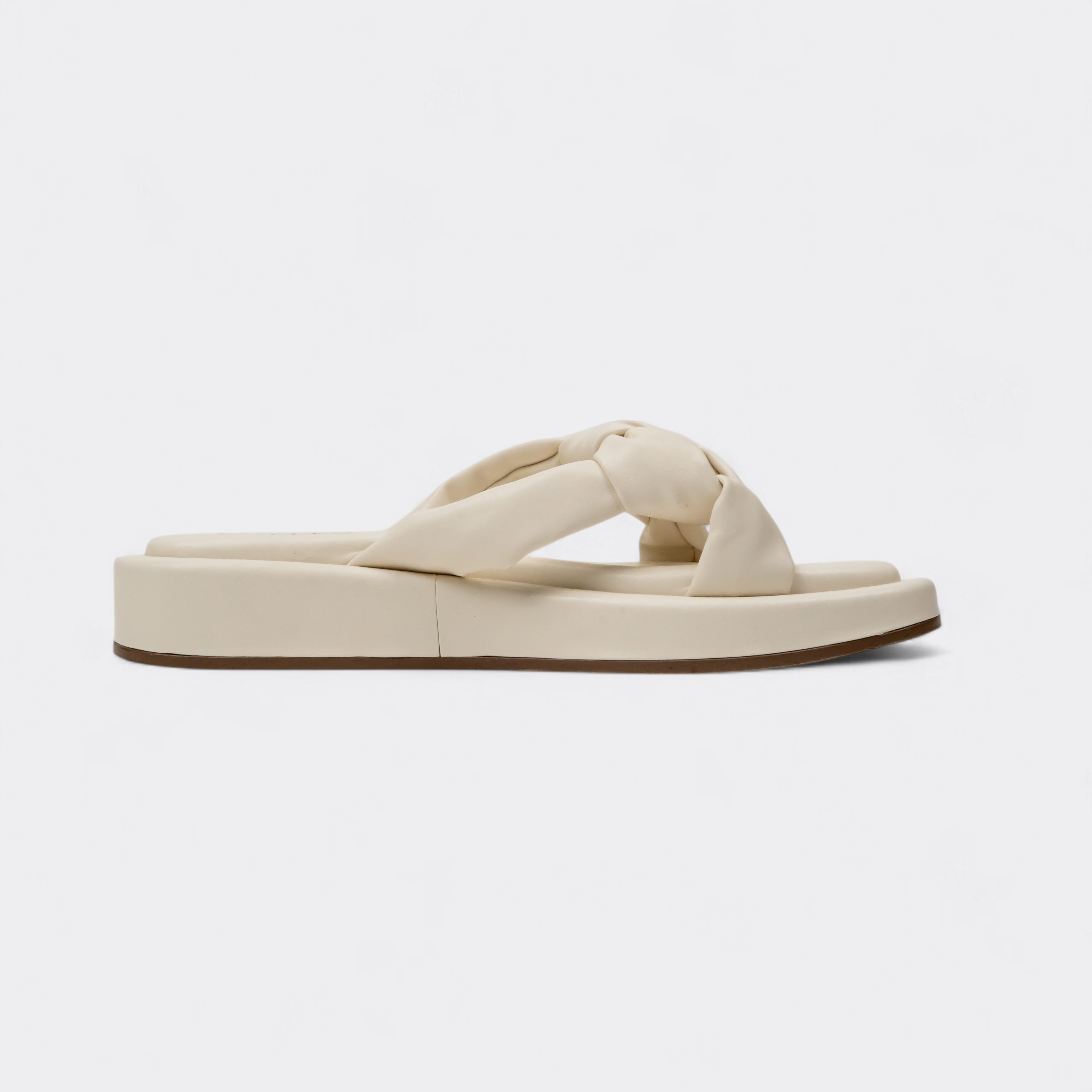CHLLEN Cream Braided Comfort Slides