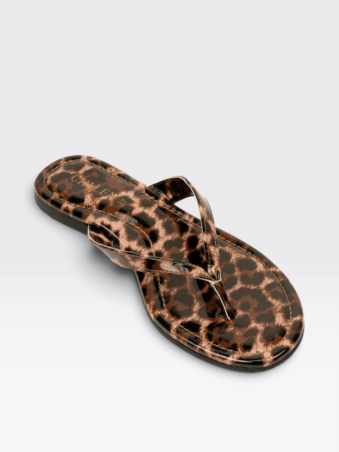 CHLLEN Womens Leopard Print Flats