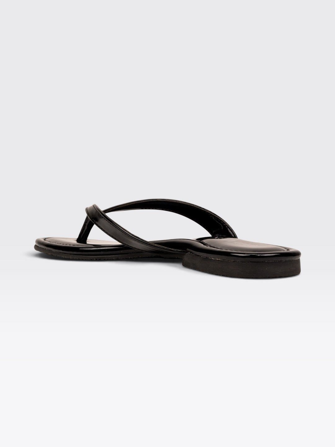 CHLLEN Womens Black Patent Flats