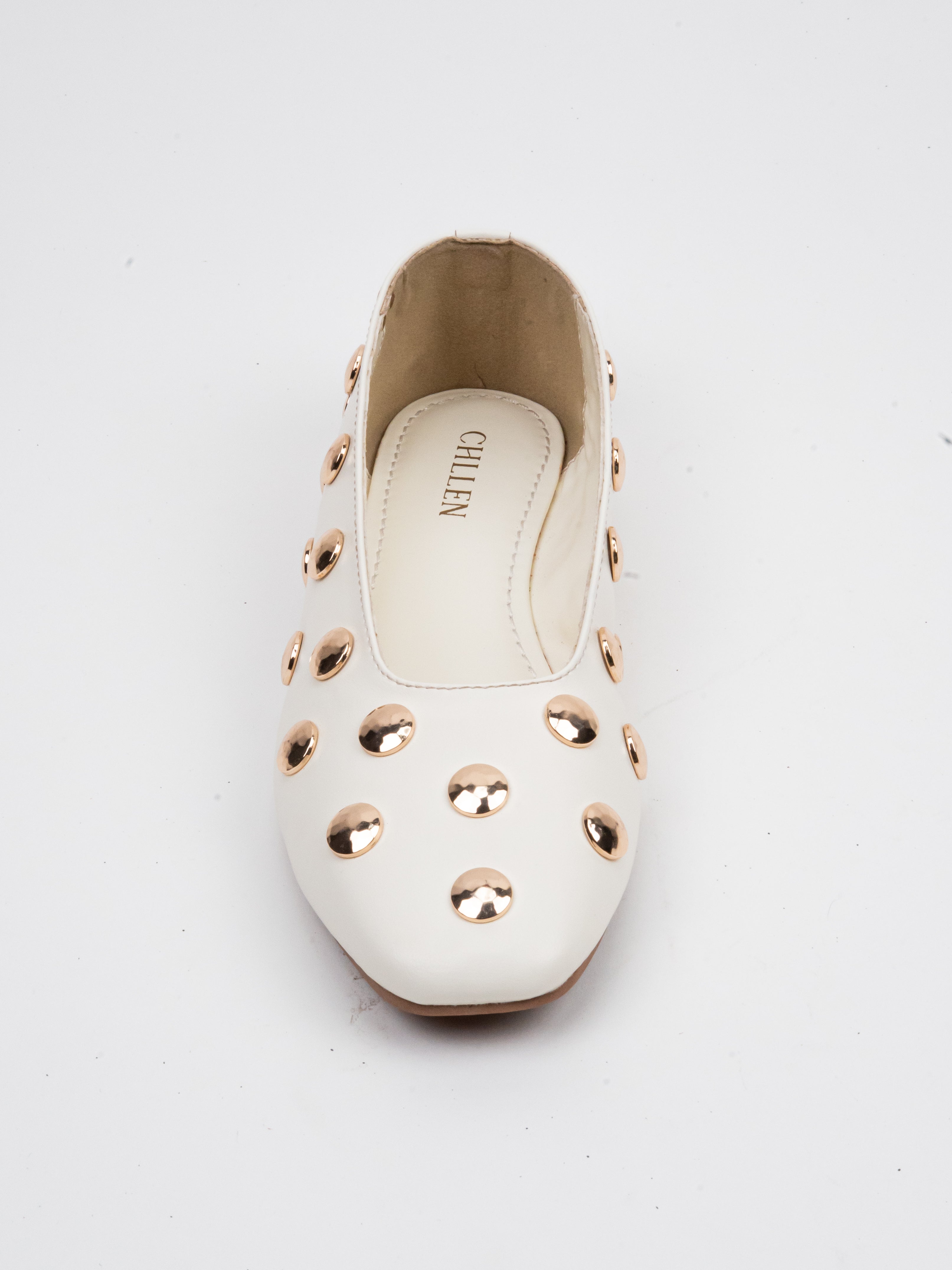 CHLLEN Celeste Studded Ballet Flats