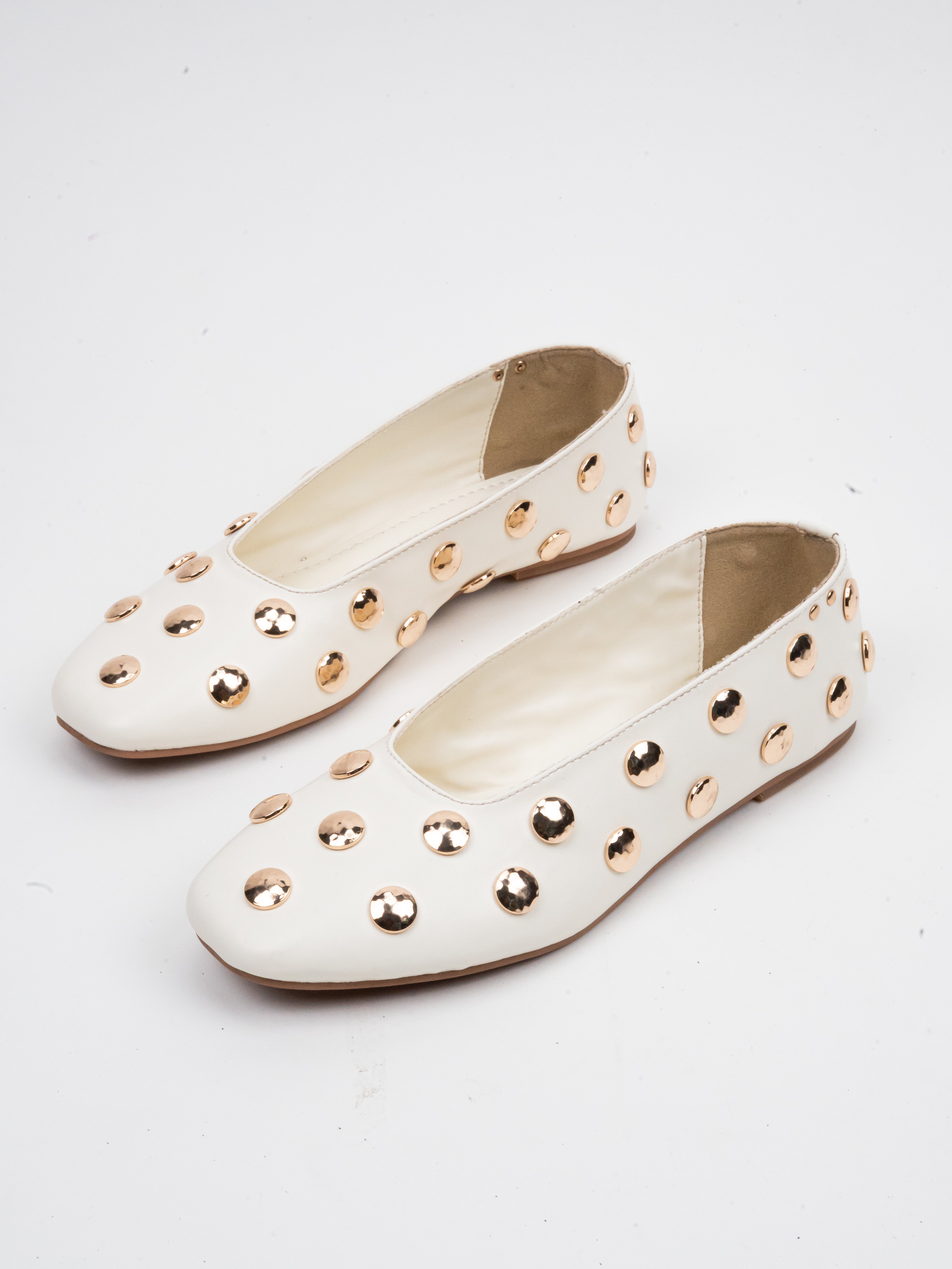 CHLLEN Celeste Studded Ballet Flats