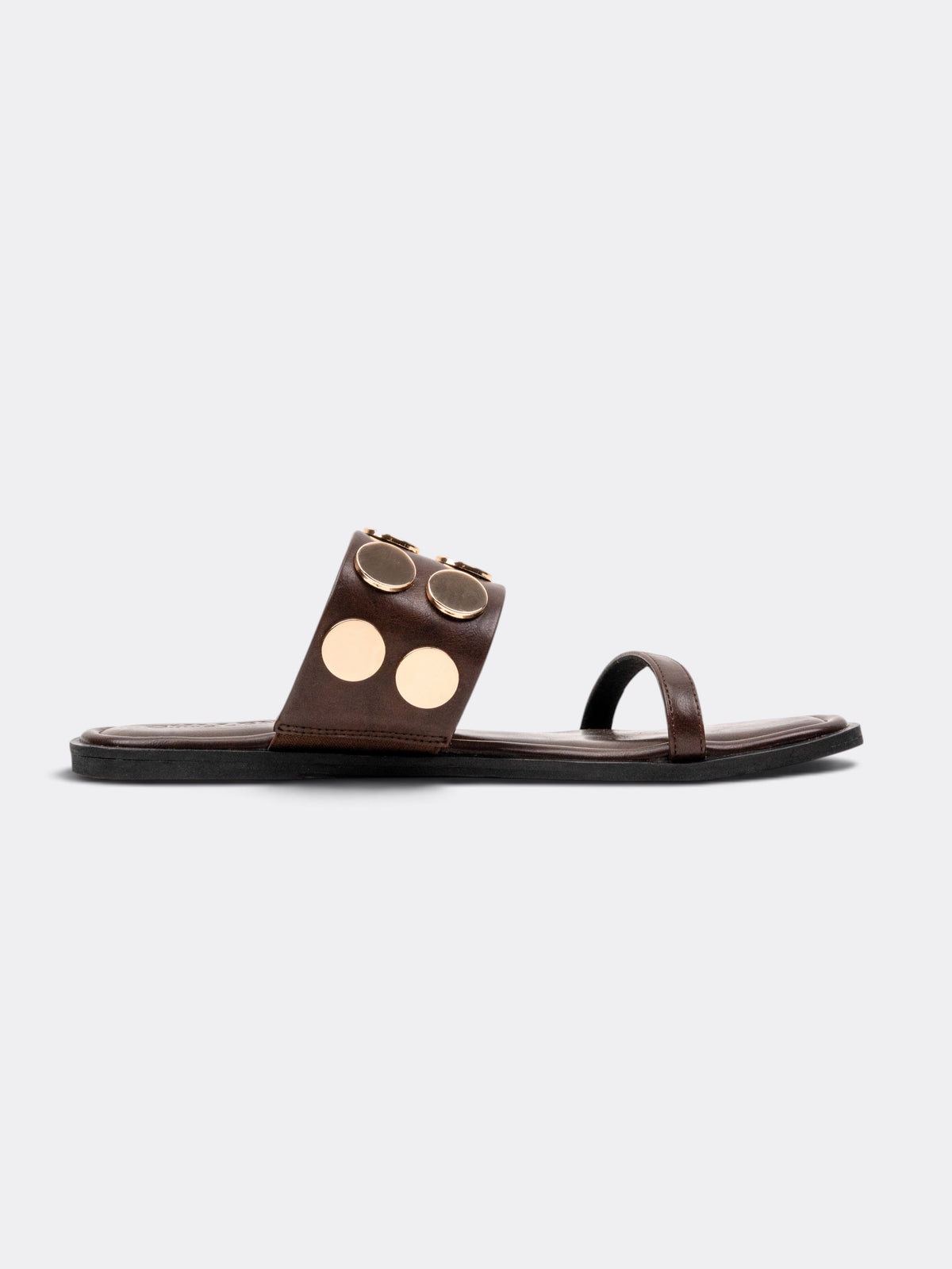 Chllen Studded Toe-Ring Flat
