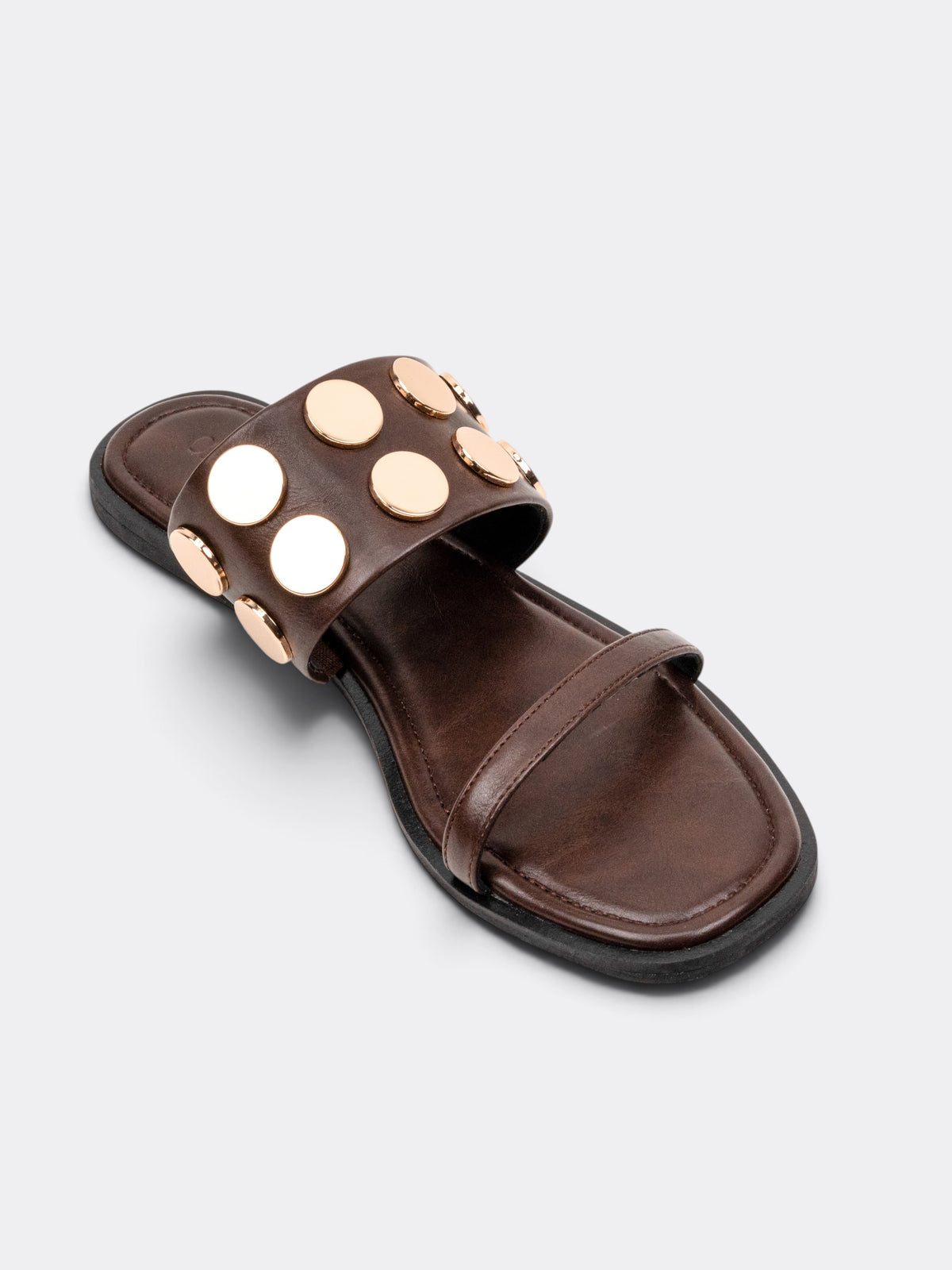 Chllen Studded Toe-Ring Flat