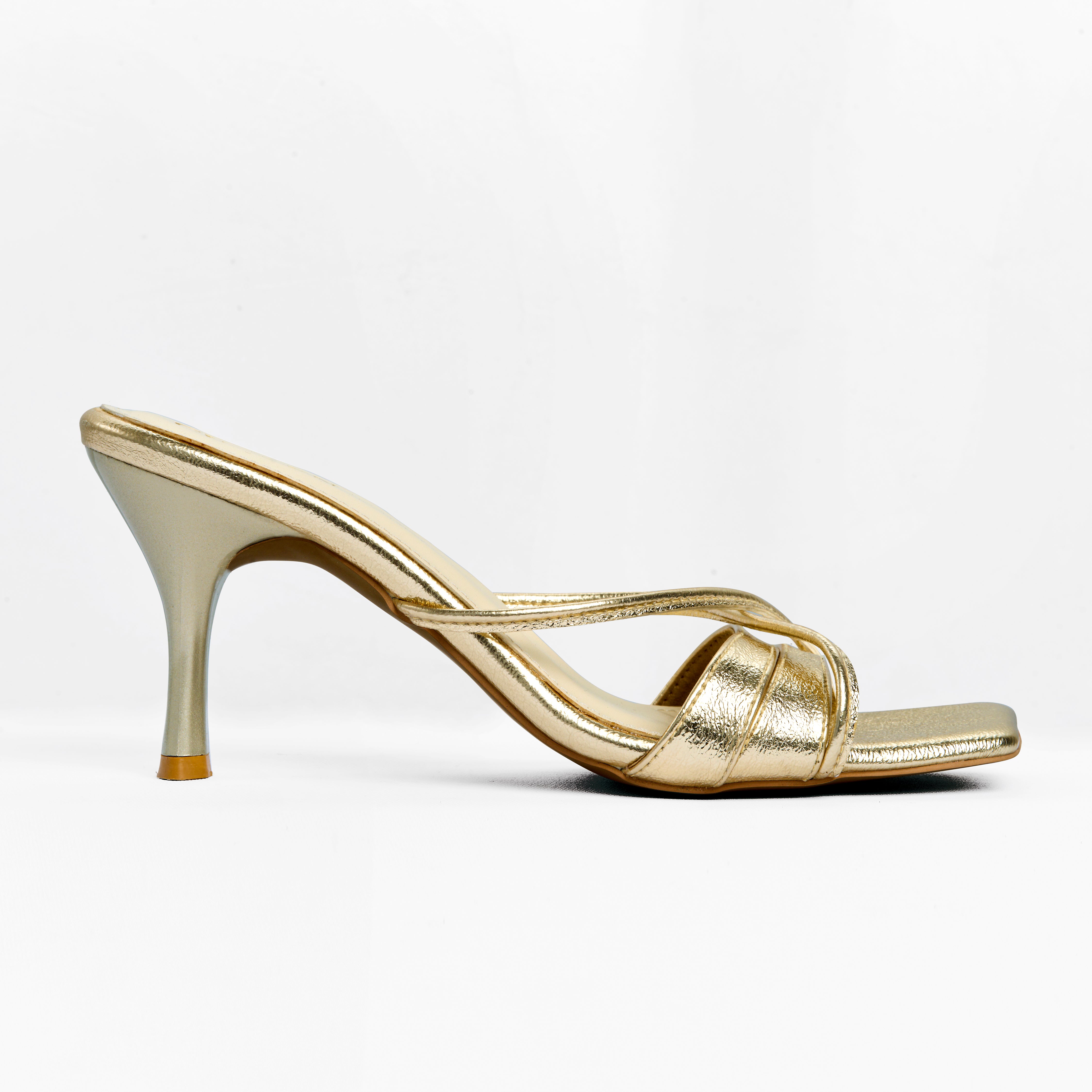 The "Aurelia" Gold Metallic Stiletto Mule