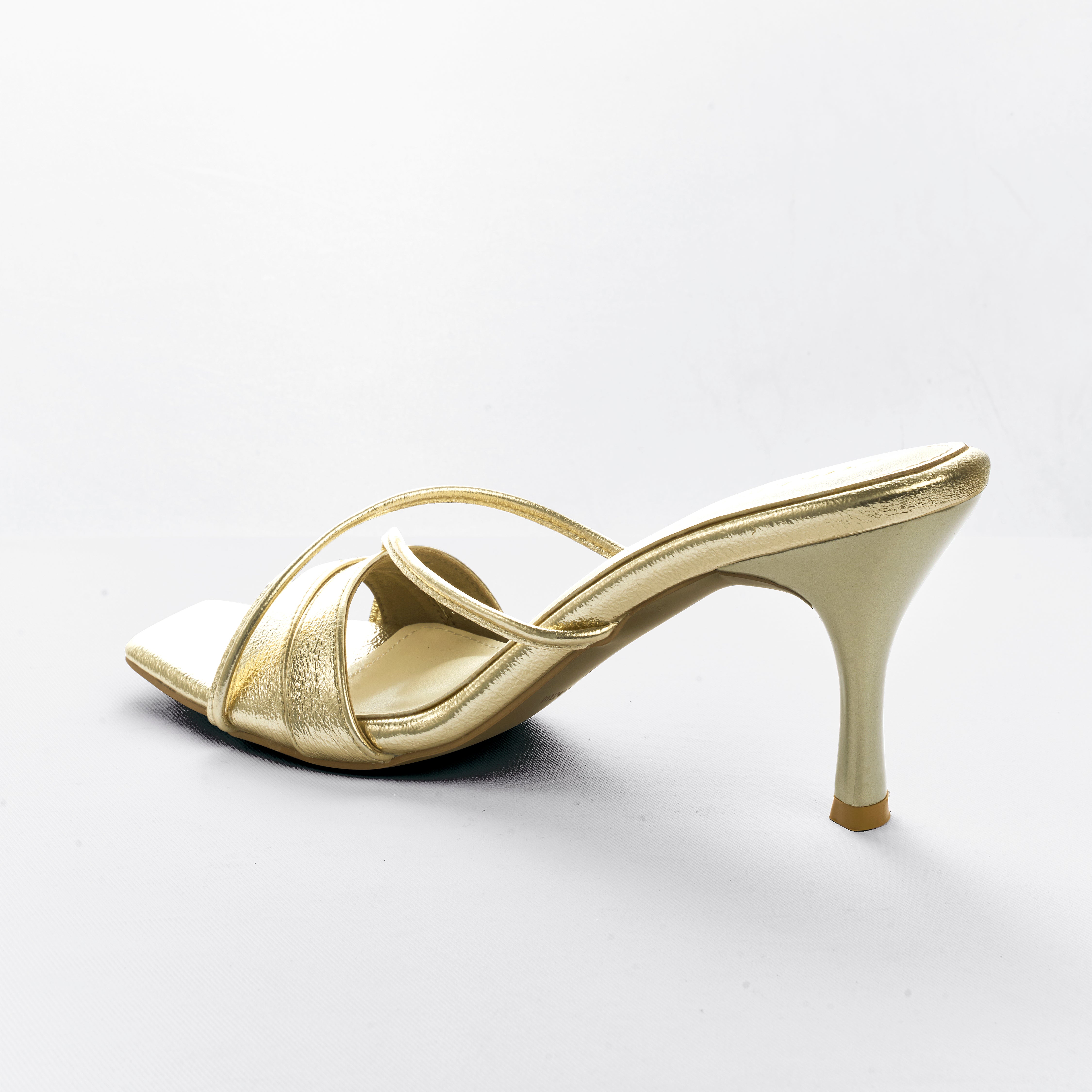 The "Aurelia" Gold Metallic Stiletto Mule