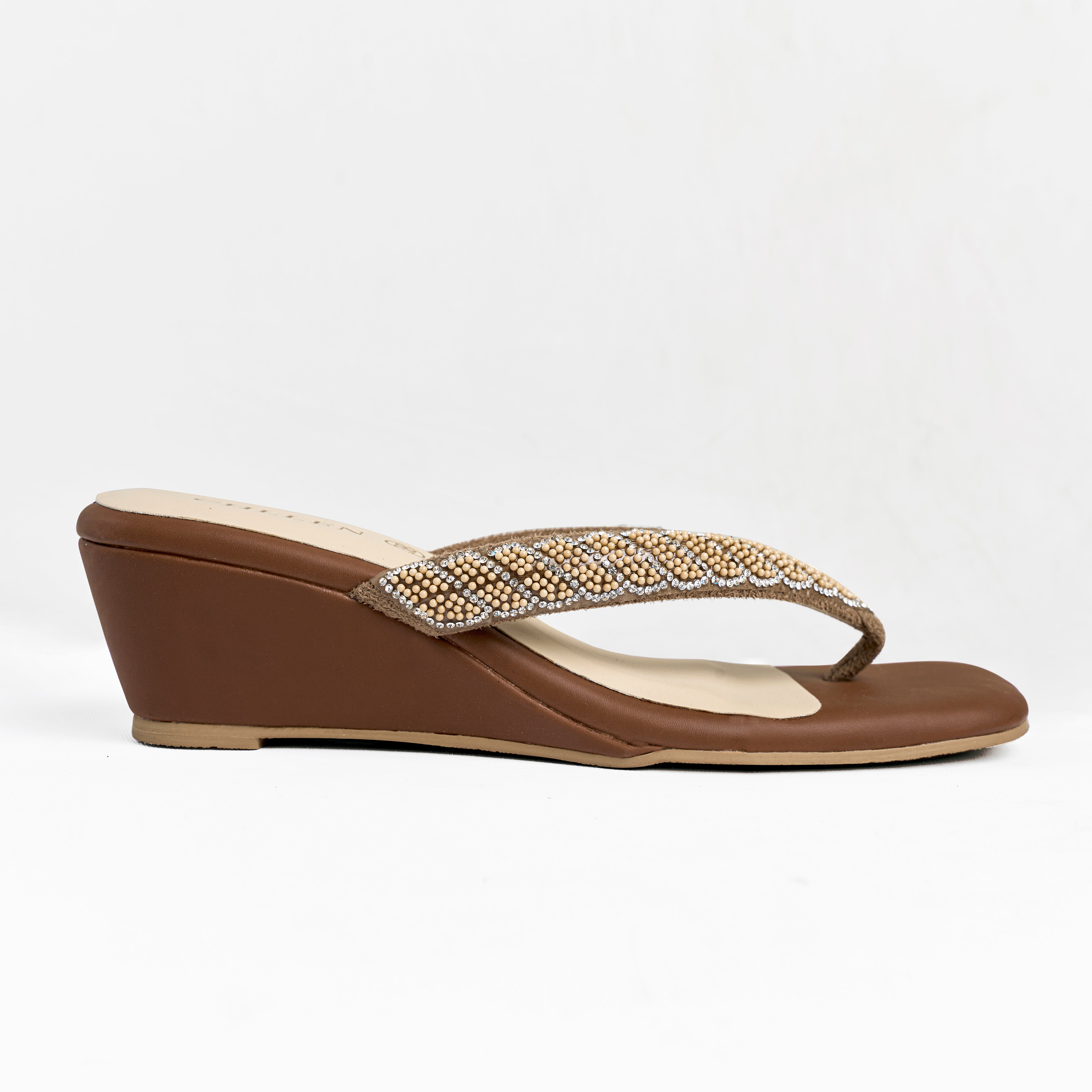 The "Desert Bloom" Embellished Wedge