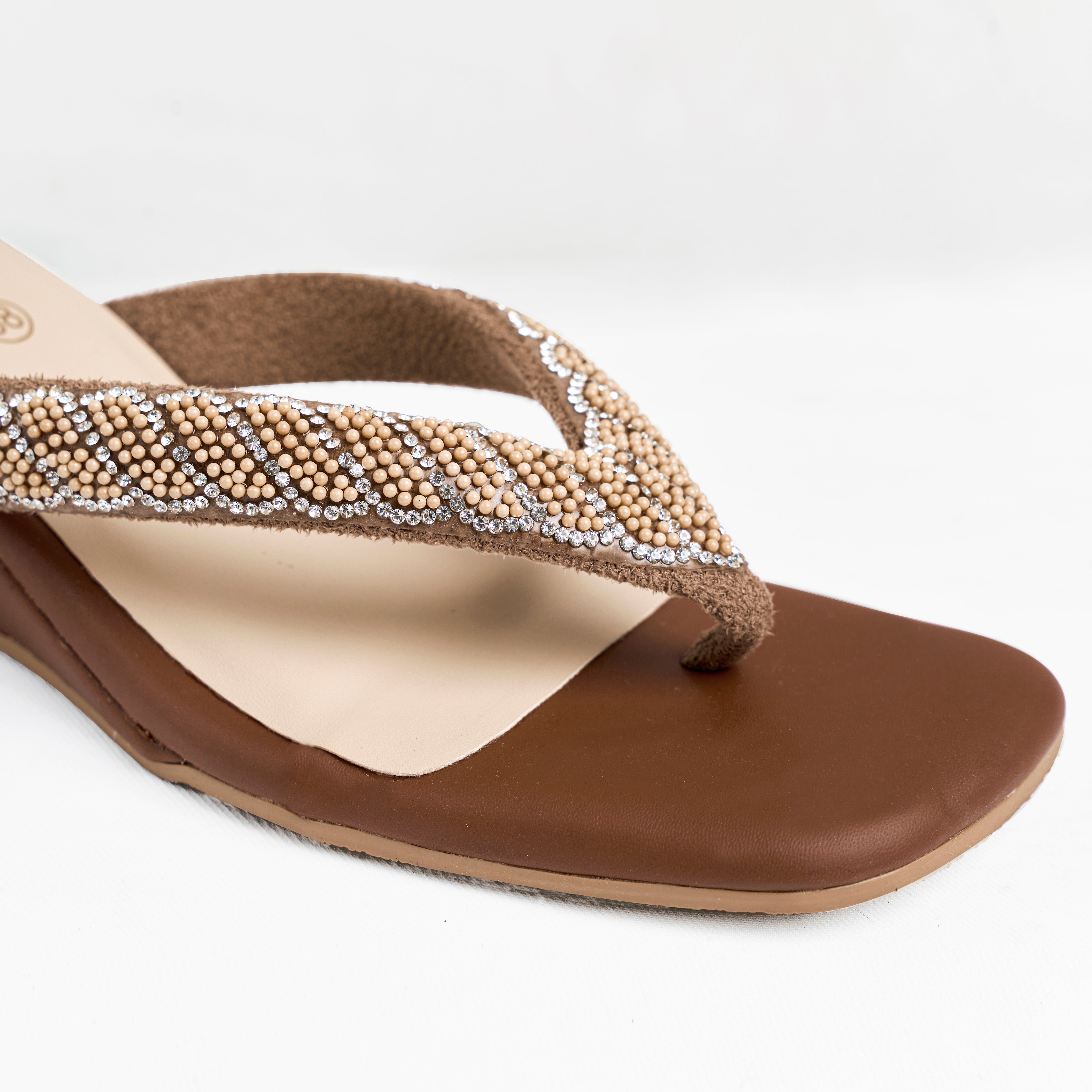 The "Desert Bloom" Embellished Wedge