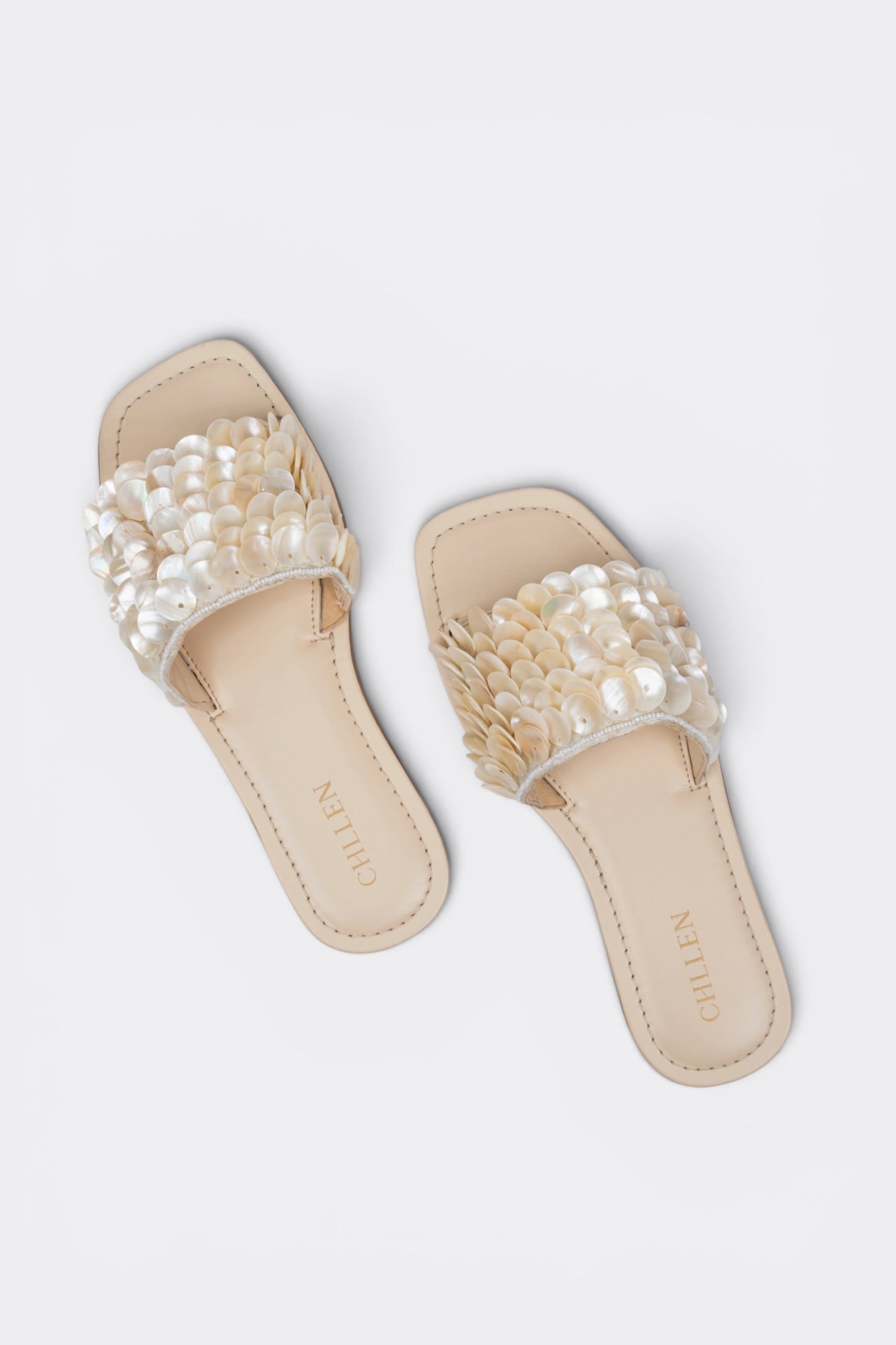 CHLLEN Pearl Bloom Flats
