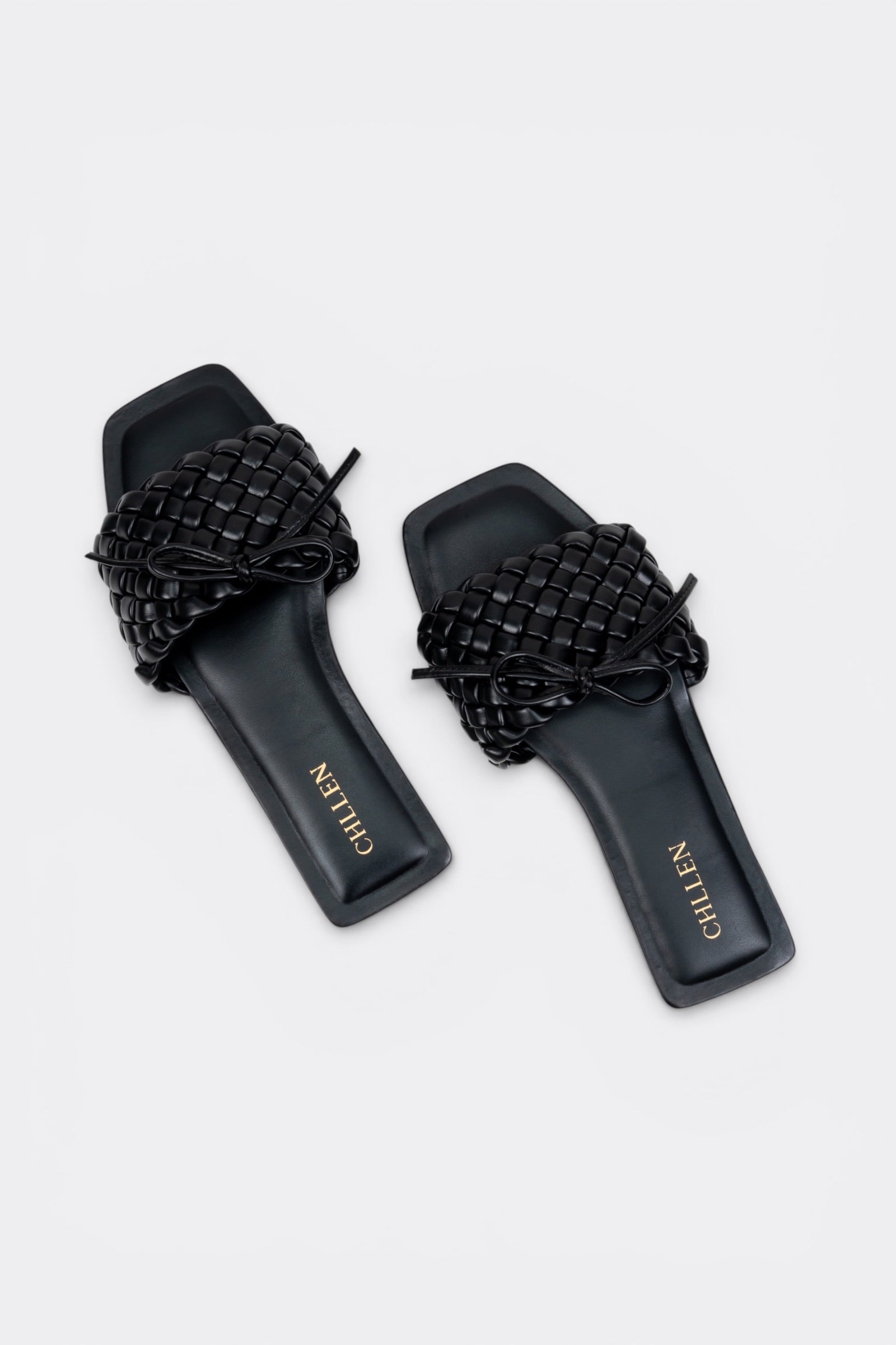 CHLLEN Signature Woven Bow Flats