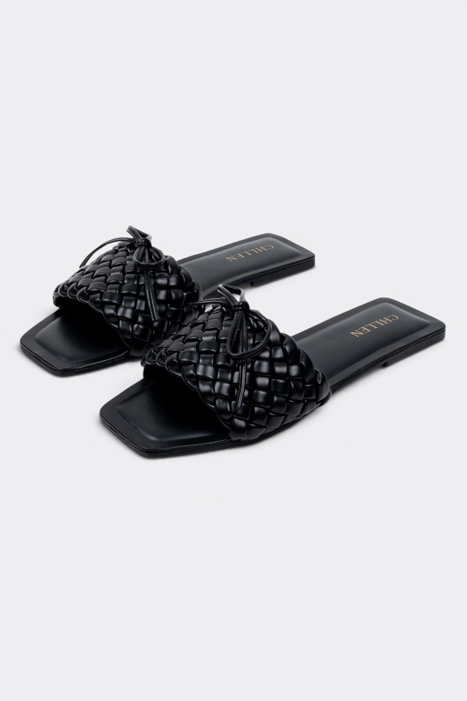 CHLLEN Signature Woven Bow Flats