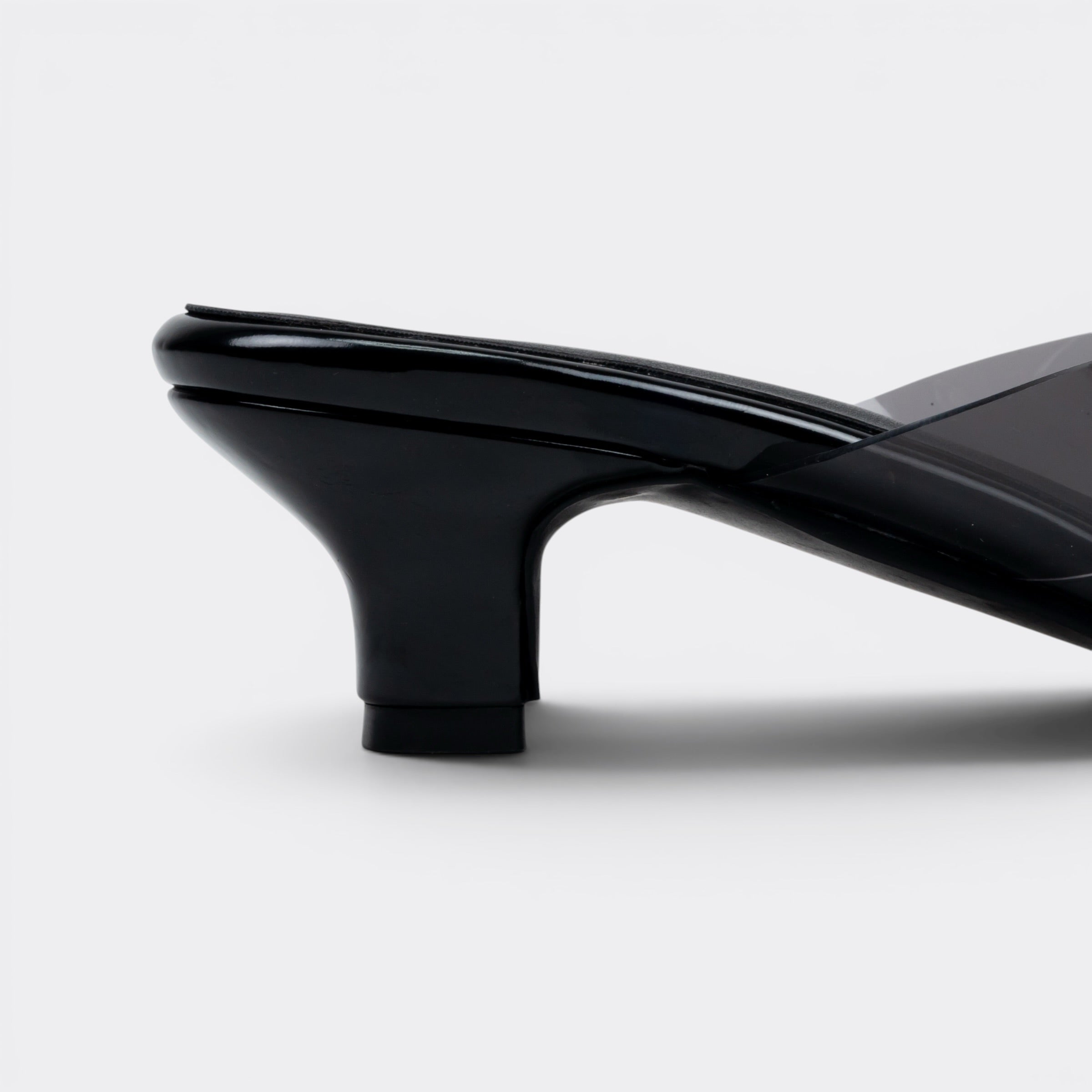CHLLEN Luxe Clear Strap Kitten Heel
