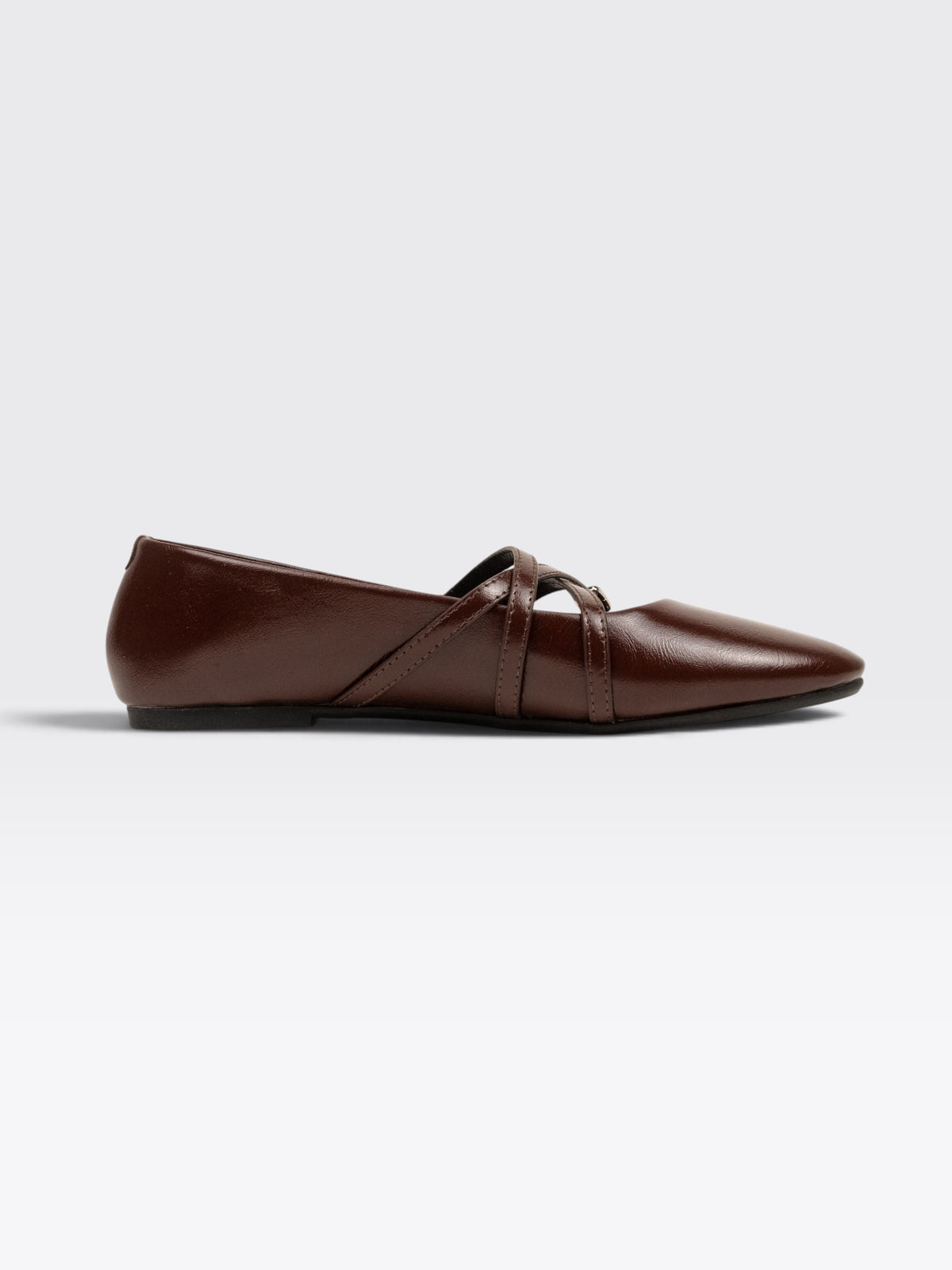 CHLLEN Verona Chocolate Brown Mary Jane Flats